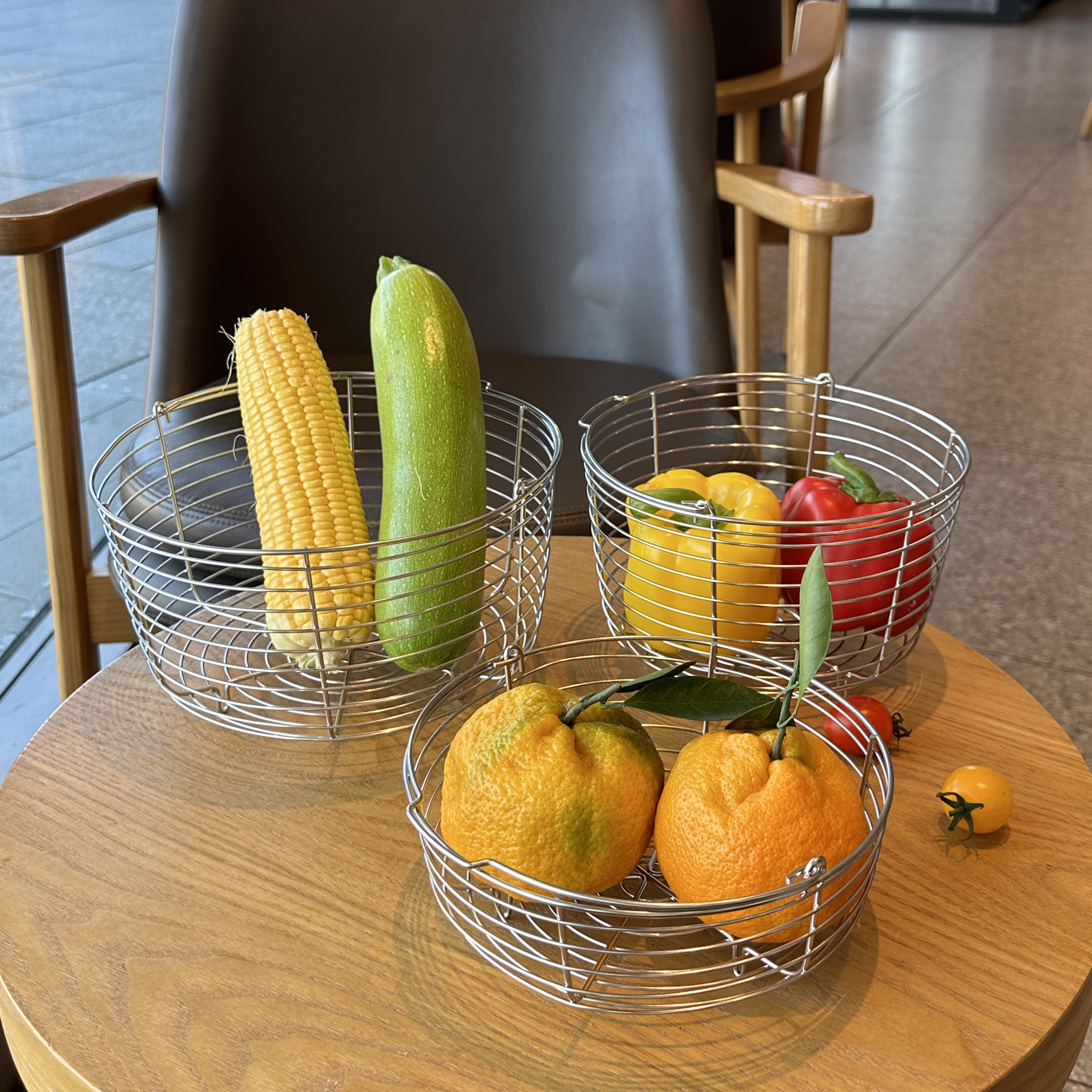 304不锈钢沥水篮厨房圆形洗菜沥水篮焯水篮油炸篮水果篮收纳筐,淘宝优惠券,粉丝福利购,淘宝优惠卷