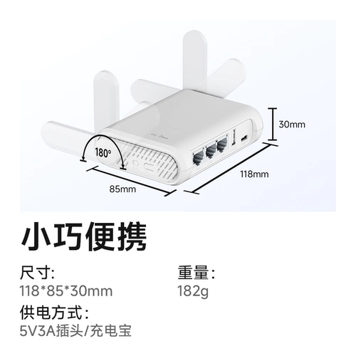 GLINET SFT1200 Гигабитный маршрутизатор Двухполосный беспроводной Wi -Fi Home Home Speed ​​Port Mini Portable Small Relay Network усилитель сигнала сигнала