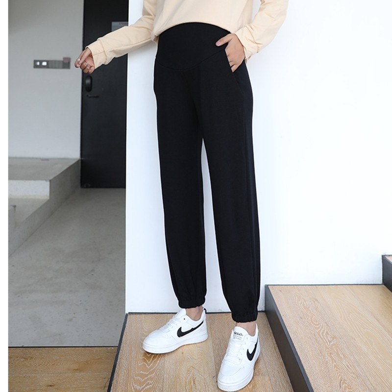 孕妇裤秋季外穿网红宽松时尚潮长裤 可想母婴孕妇灯笼裤