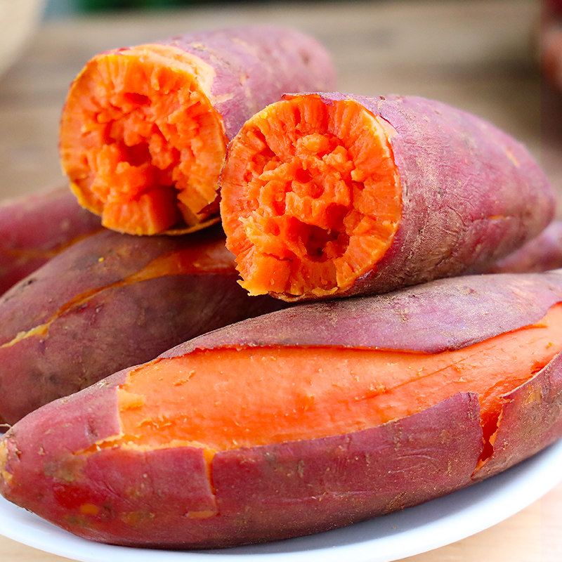 正宗六鳌红心蜜薯新鲜糖心板栗红薯 果脆美番薯