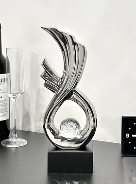 风生水起客厅摆件轻奢