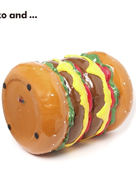 niko and ... FLAVORS系列2026新款双层汉堡桌面装饰摆件609889