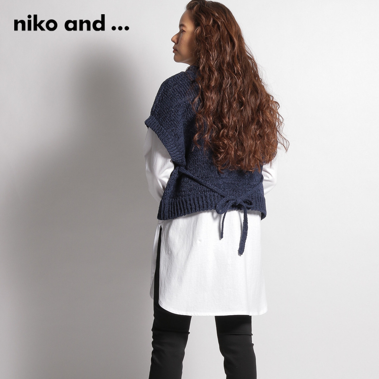 nikoand...针织马甲女2023年秋季短款日系