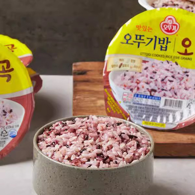Korean imported instant black rice and five-grain rice