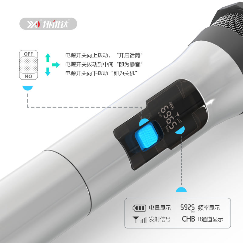 万能无线话筒家用K歌一拖二U段接收器户外KTV唱歌麦克风音响通用