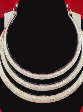 苗族项圈复古云南新款儿童壮族异域风舞蹈小孩彝族土家族苗银成人