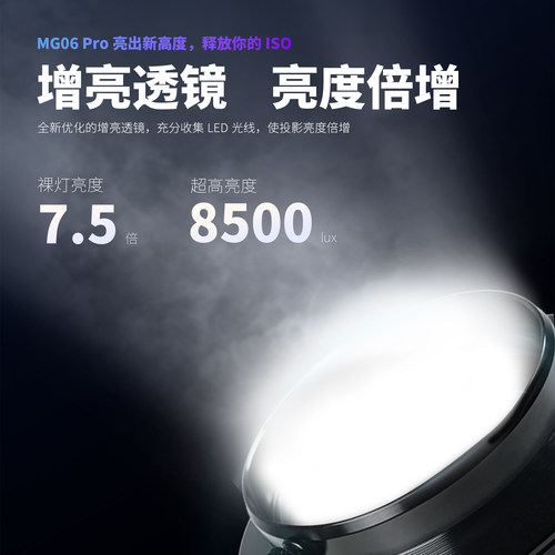 聚光筒点测光MG06Pro保荣保富图闪光灯LED常亮灯束光筒成像镜头 - 图0