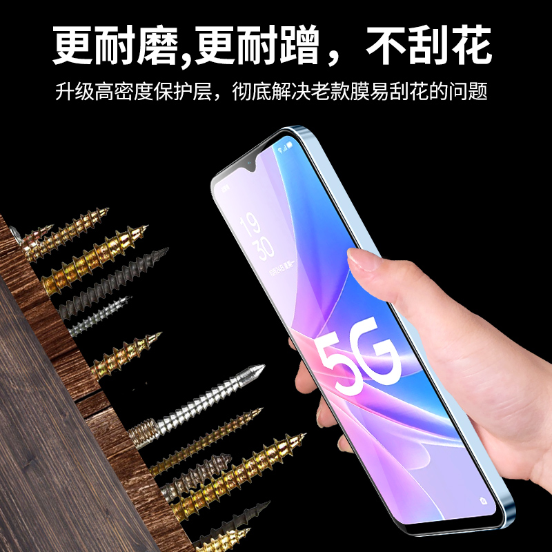 oppoa58钢化膜全屏a58x手机膜防摔防爆全覆盖opop保护0pp0a58x防指纹无白边屏保opo刚化膜高清抗蓝光玻璃贴膜 - 图1