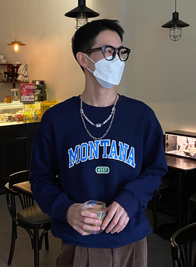 小众个性双层叠戴猫眼珠项链男潮嘻哈卫衣毛衣链钛钢饰品原创设计