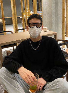 高街风无吊坠项链男女钛钢不掉色