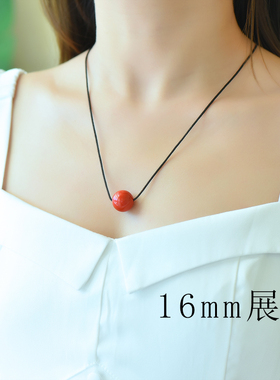 朱砂吊坠转运珠项链儿童