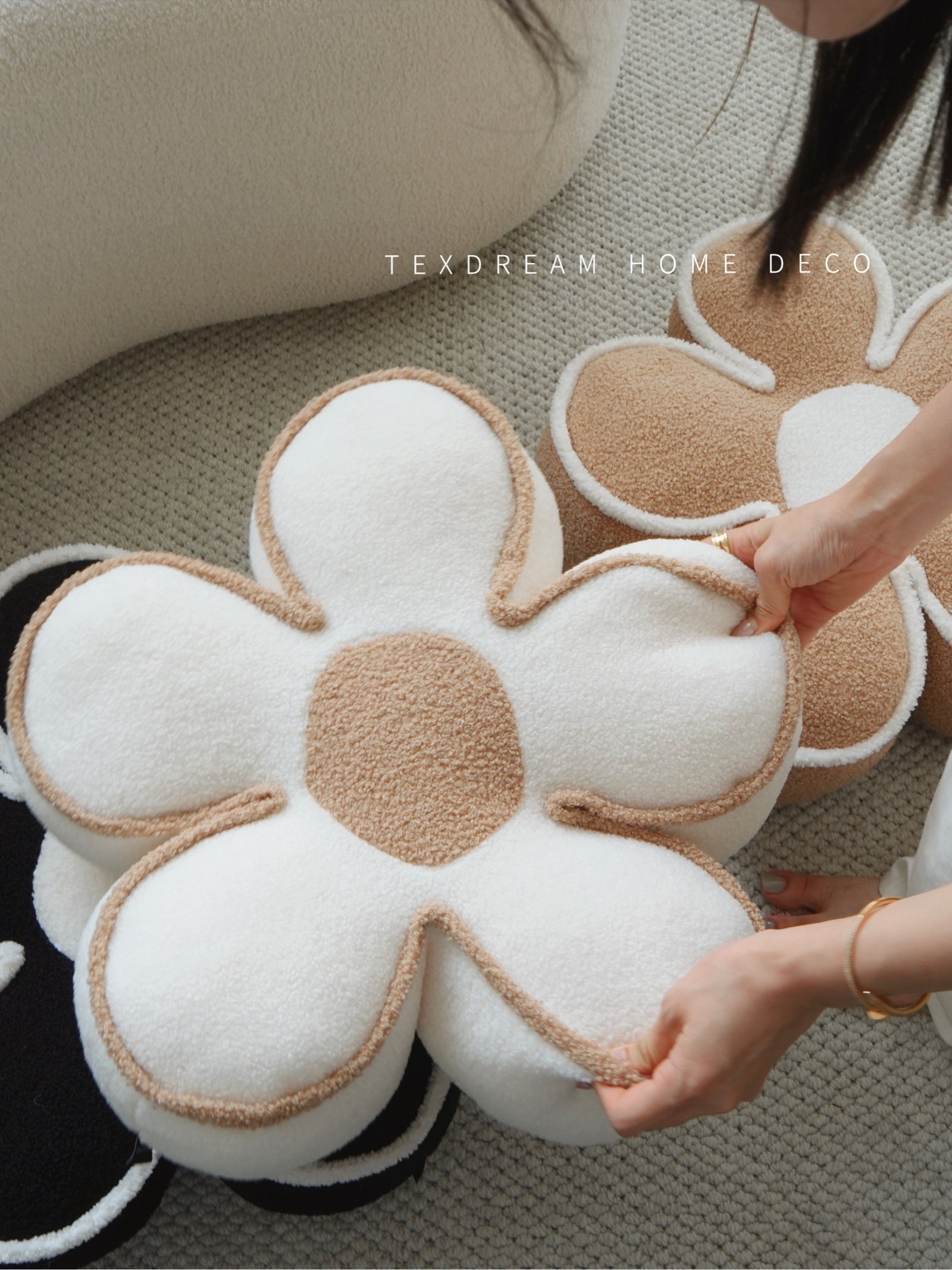 【异形花朵抱枕】TEXDREAM态度沙发客厅ins靠垫高级感飘窗垫坐垫