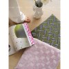 Texdream attitude soft light pink and green cushion bay window
