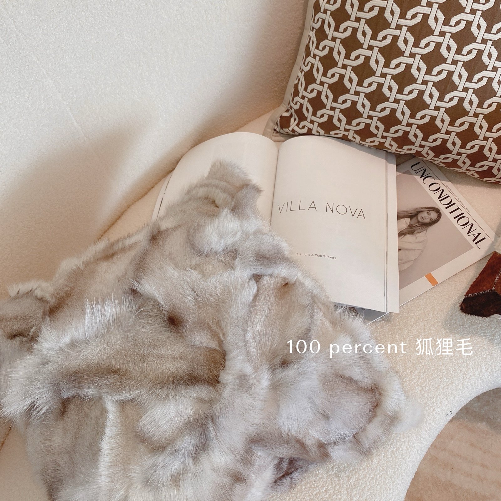 Texdream态度 奶茶棕 简约现代样板房客厅沙发抱枕套靠枕含枕芯,淘宝优惠券,粉丝福利购,淘宝优惠卷