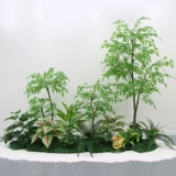 Моделирование Зеленое растение озеленение крупного торгового центра магазин украшает фальшивое растение в помещении комбинированные фальшивые цветочные деревья украшения для горшечных фальшивых цветов