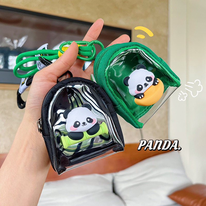 原创可爱贴片透明零钱包耳机迷你收纳包钥匙扣外出吧唧小书包挂件,淘宝优惠券,粉丝福利购,淘宝优惠卷