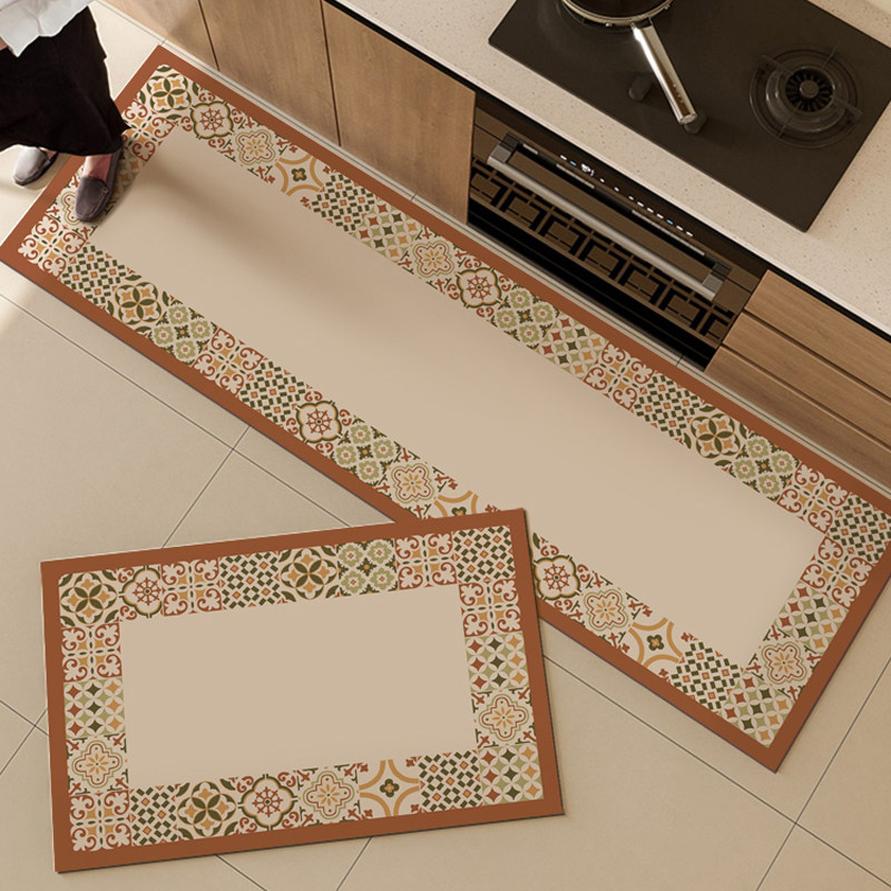 轻奢复古厨房专用地垫防滑防油吸水吸油软垫耐脏免洗硅藻泥脚垫,淘宝优惠券,粉丝福利购,淘宝优惠卷
