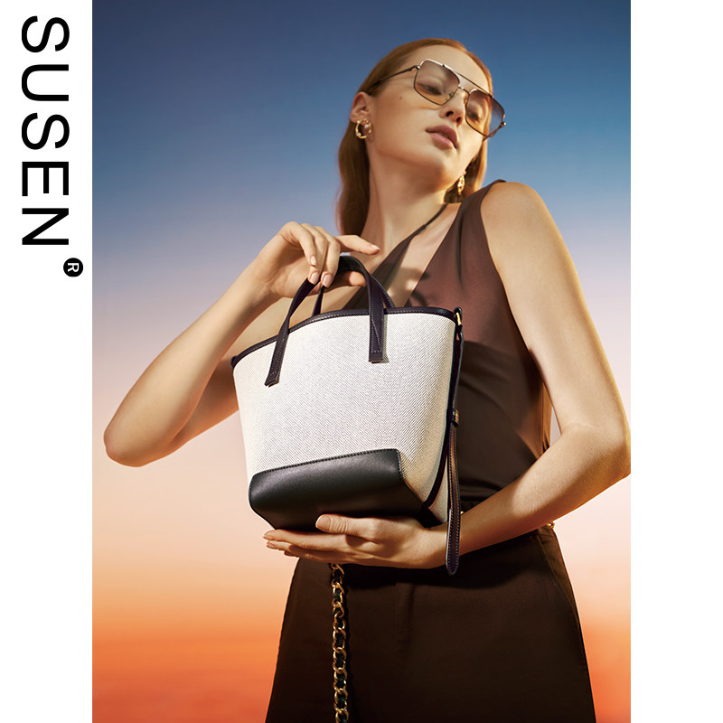 susen简约兜兜2021新款百搭单肩包 susen女士包袋