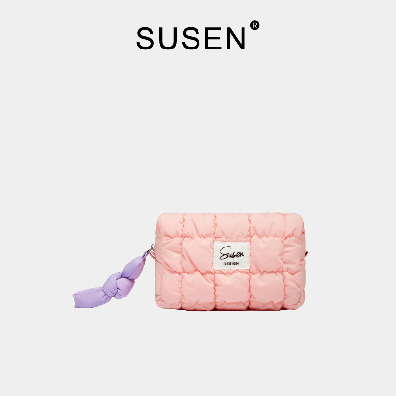 susen糖果色春季零钱大容量化妆包 susen女士包袋