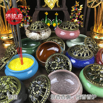 Thai Buddhas Ceramic Ice Rift Incense Stove Cover Patch Incense dedicated to the use of incense Base shelter cover Home small
