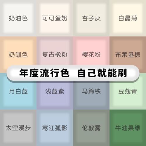 乳胶漆室内家用涂料墙面白色自刷环保H防水防潮彩色面漆修复翻新 - 图2