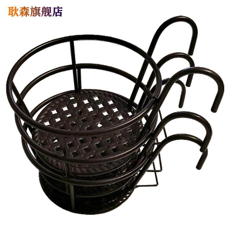 花架阳台悬挂式铁艺花篮栏杆护栏窗台绿萝吊兰花盆架挂架置物架子,淘宝优惠券,粉丝福利购,淘宝优惠卷
