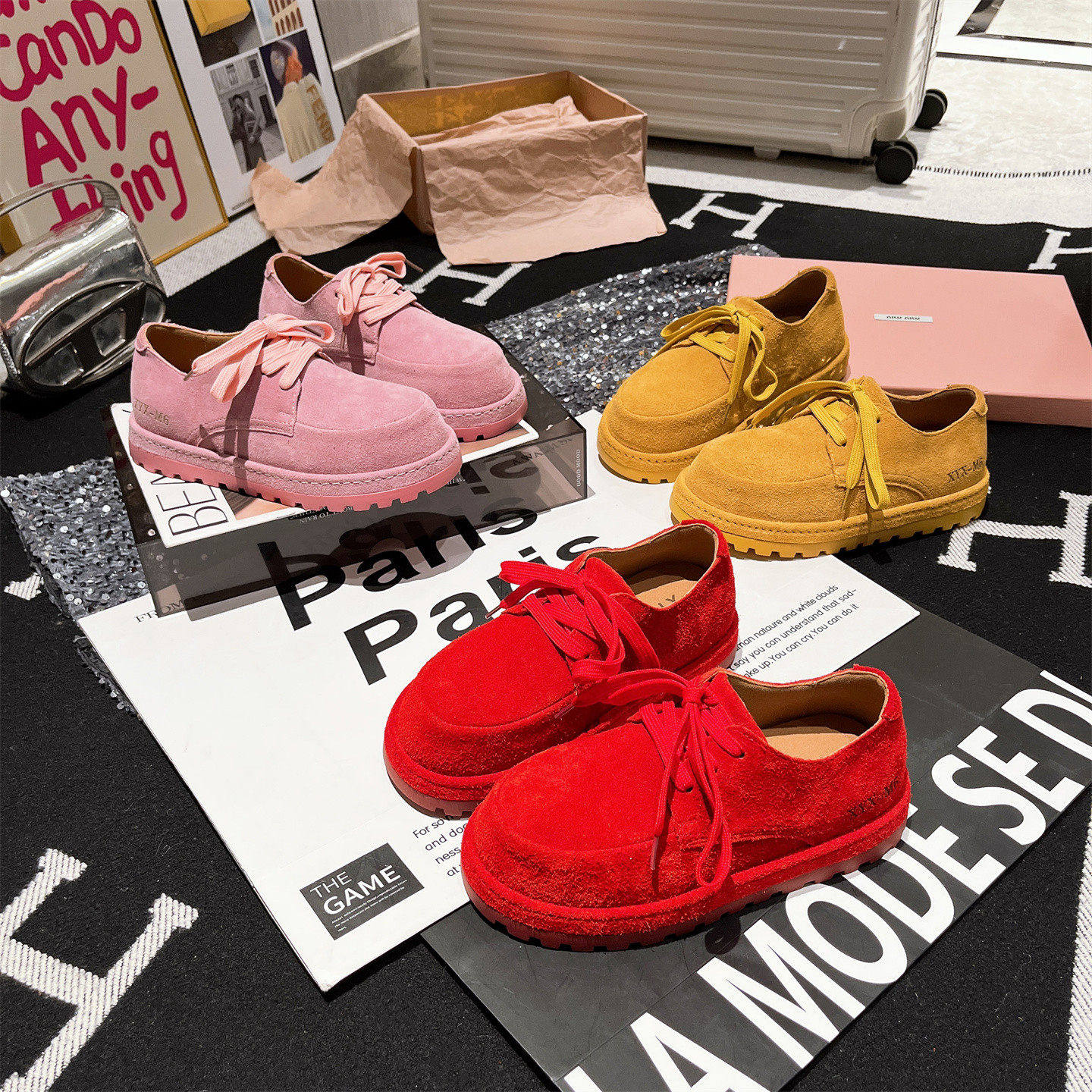 真皮版~顺利美大头系带糖果色系带休闲鞋复古板鞋勃肯鞋平底女鞋,淘宝优惠券,粉丝福利购,淘宝优惠卷