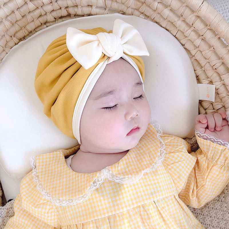 婴幼儿可爱蝴蝶结韩国公主婴儿帽子 chaonono帽子