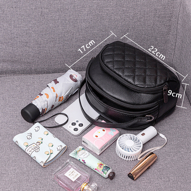 真皮2021新款时尚百搭斜挎小包包 浪漫英伦女士包袋