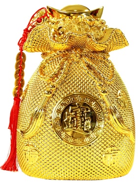 金钱袋摆件存储钱罐客厅