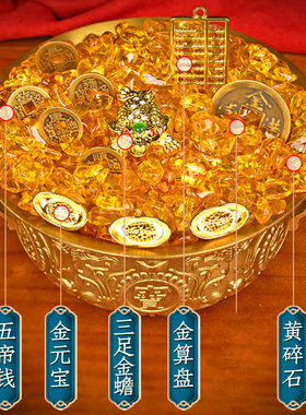 全黄铜聚宝盆摆件米缸百