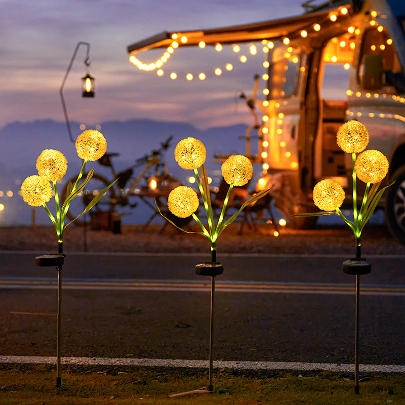 太阳能庭院灯户外防水景观蒲公英装饰灯花园氛围灯草坪插地灯蝴蝶,淘宝优惠券,粉丝福利购,淘宝优惠卷