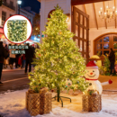 太阳能LED满天星彩灯串春节街道节日装饰