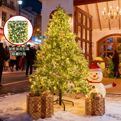 太阳能LED满天星彩灯串春节街道节日装饰