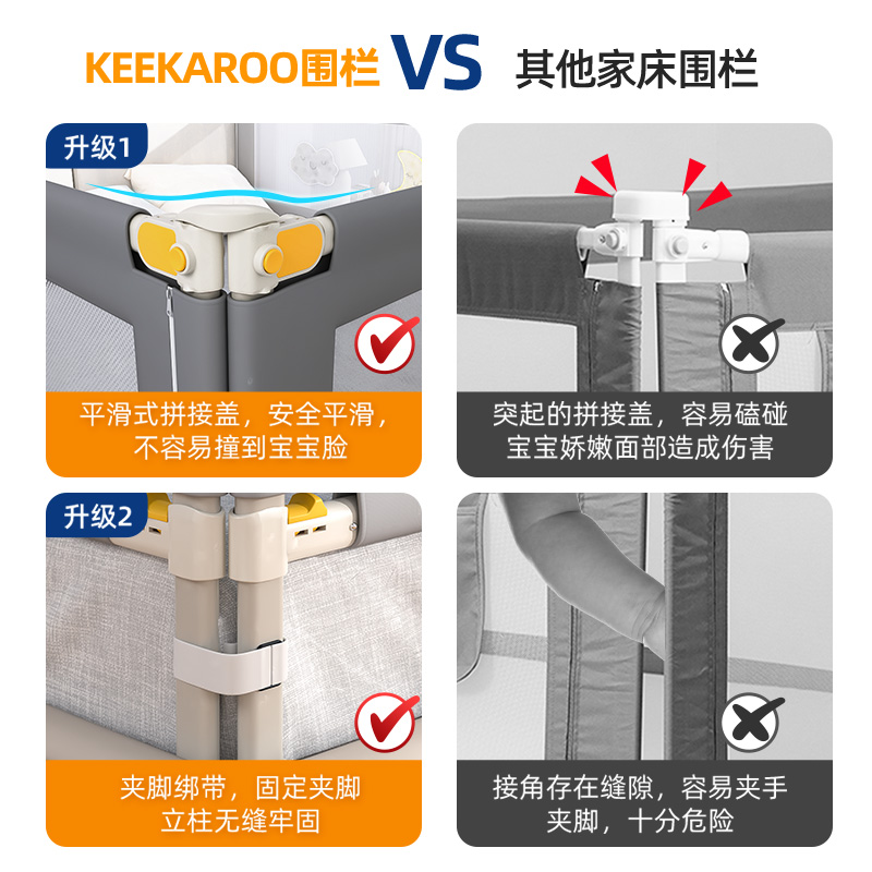 床围栏宝宝防摔防护栏床上边防掉床挡儿童挡板婴儿护栏床护栏神器