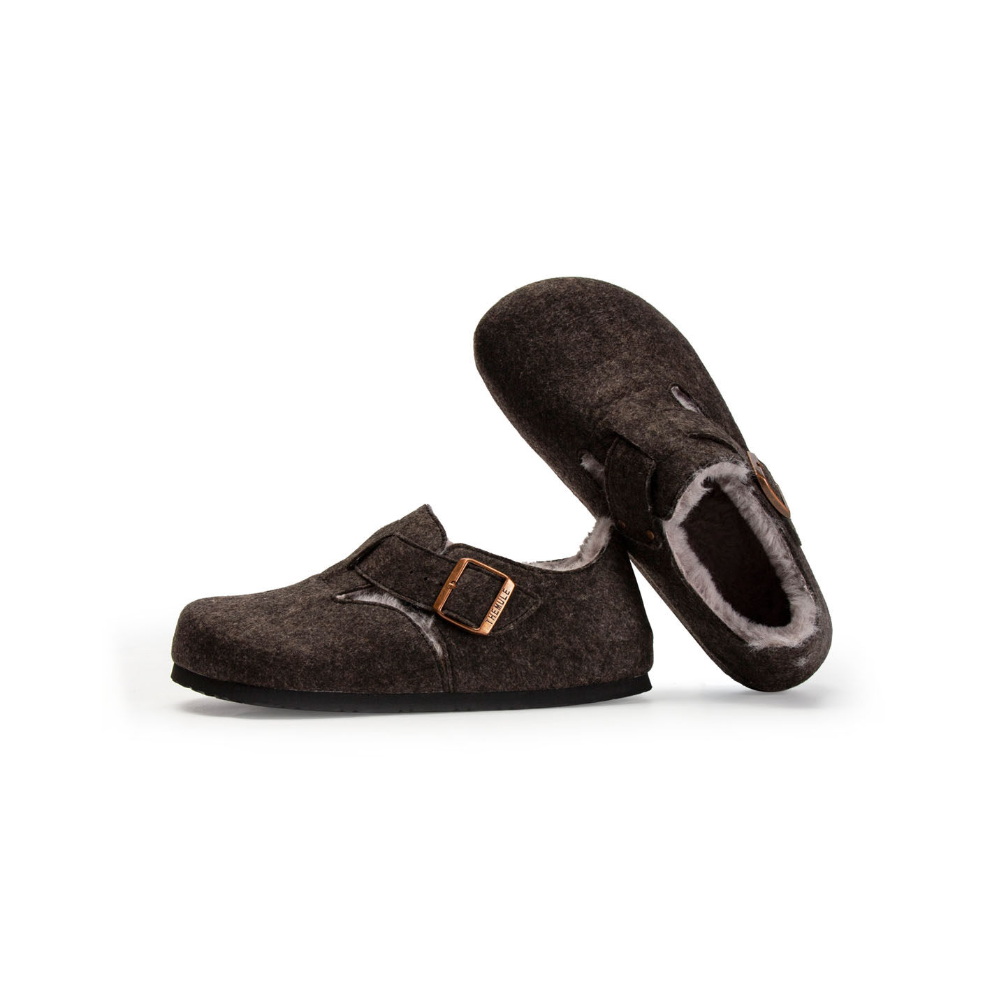 THEMULE羊毛毡正版勃肯鞋女足弓支撑全包加绒棉鞋男毛毛鞋软木鞋,淘宝优惠券,粉丝福利购,淘宝优惠卷