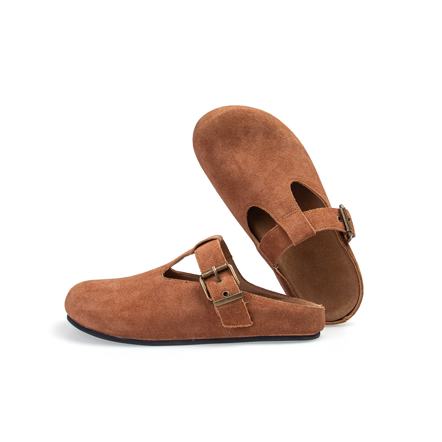 THEMULErow穆勒勃肯鞋女半拖包头拖鞋平底玛丽珍老钱慵懒风真皮鞋,淘宝优惠券,粉丝福利购,淘宝优惠卷