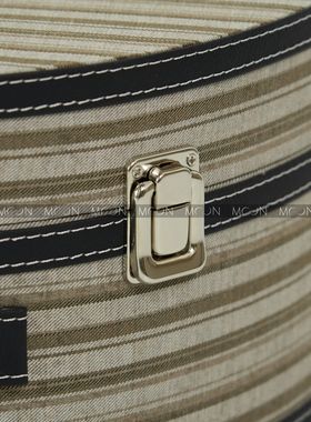 MOON慕空间样板房衣帽间收纳盒摆件条纹半月盒家居展厅装饰品道具