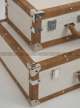 MOON慕空间样板房衣帽间摆件收纳盒行李箱全屋定制展厅装饰品陈列