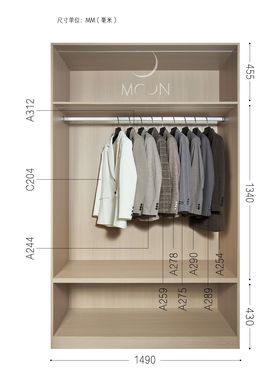 MOON慕空间样板房衣帽间男士西装合集衣服摆件家居展厅装饰品道具