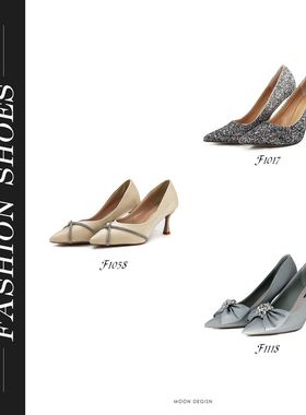 MOON慕空间轻奢样板房衣帽间卧室鞋架装饰现代简约高跟鞋女鞋合集