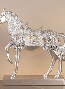 创意立马招财平步青云摆件办公室