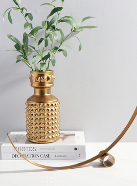 简约现代风金属几何书房室内摆件