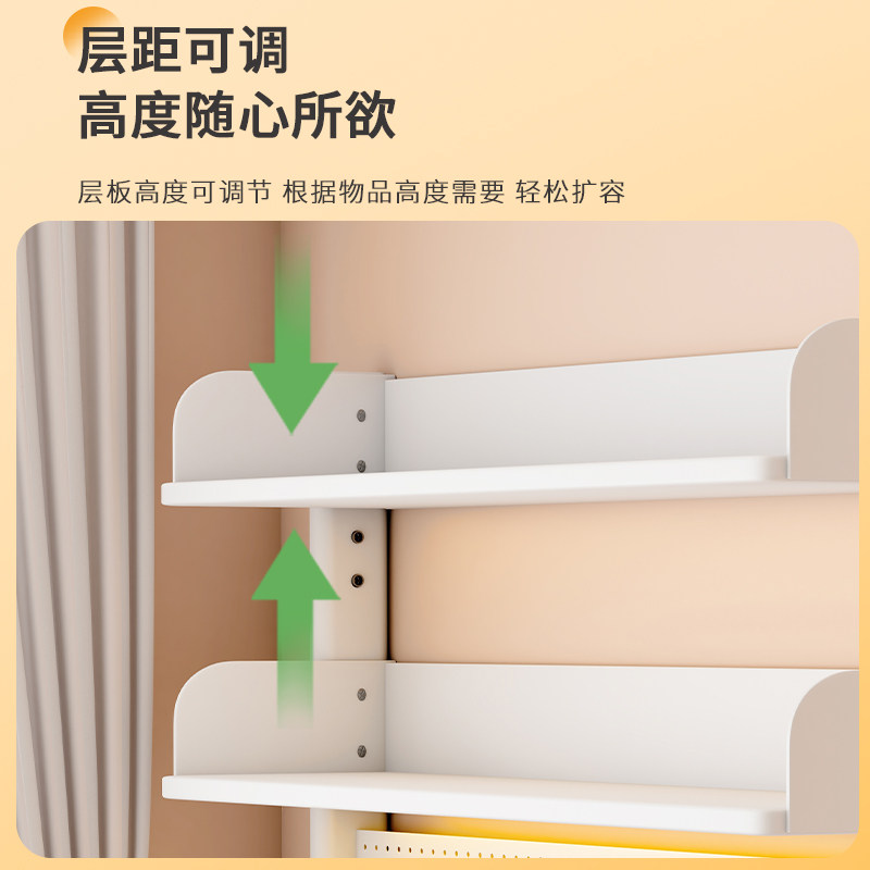 Desktop vertical thick steel shelf bookshelf storage rack