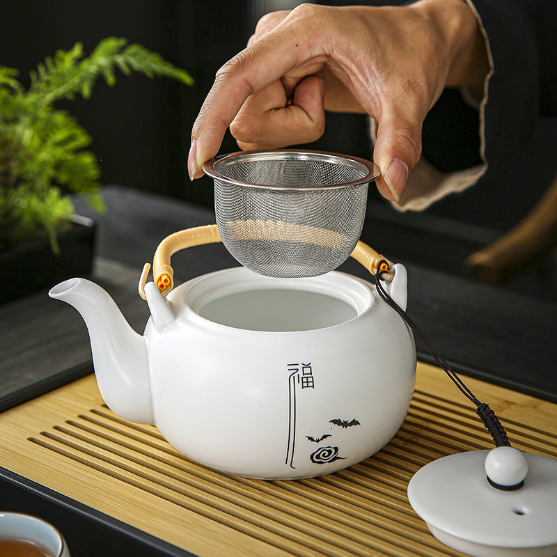 茶具套装家用大容量茶壶茶杯一套中式陶瓷泡茶器办公室会客干泡盘