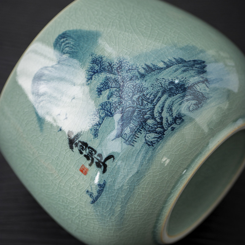 茶渣缸茶洗缸陶瓷茶叶废水缸大号桌面倒茶水盅洗茶具盆茶钵建水盂,淘宝优惠券,粉丝福利购,淘宝优惠卷