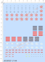 Military Model 1:144 Medium Tank T-34 Special water sticker for medium tank (65305D)
