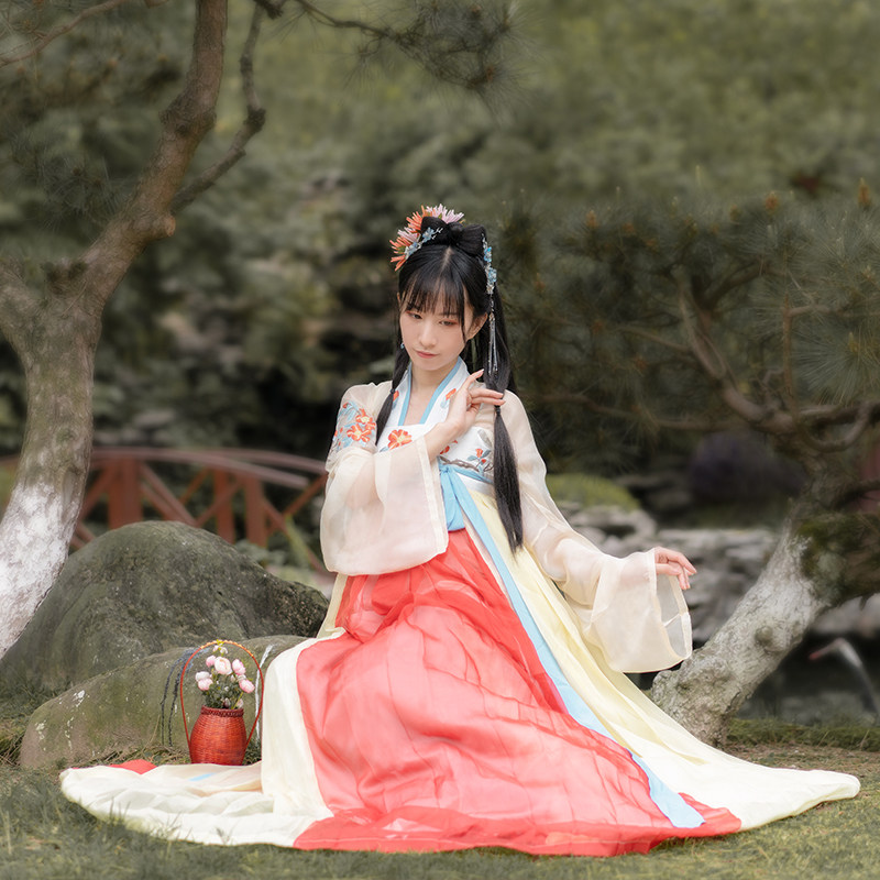 【赤丹】原创夏季仙气古风一片式汉服 楚宫词汉服