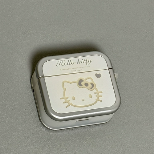 Подходит для Airpods4, защитный чехол для наушников, гальванический серебряный полый кот, чехол для наушников Apple, защитный чехол для наушников AirPods1/2 поколения/pro с подвеской, новый чехол для наушников Bluetooth 3-го поколения, женская модель