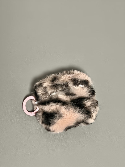 Applicable to iPhone brown leopard print Bluetooth headset cover